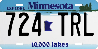 MN license plate 724TRL