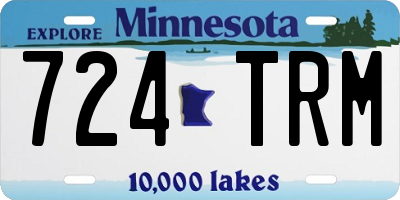 MN license plate 724TRM