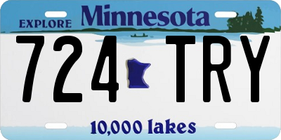 MN license plate 724TRY