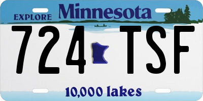 MN license plate 724TSF
