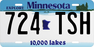 MN license plate 724TSH