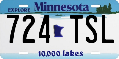 MN license plate 724TSL