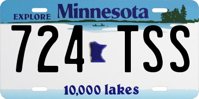 MN license plate 724TSS