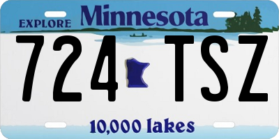 MN license plate 724TSZ