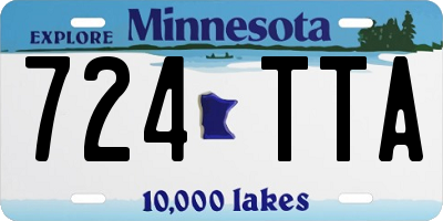 MN license plate 724TTA