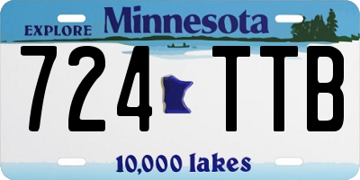 MN license plate 724TTB