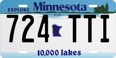 MN license plate 724TTI