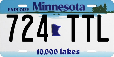 MN license plate 724TTL
