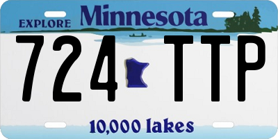 MN license plate 724TTP
