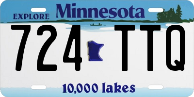 MN license plate 724TTQ