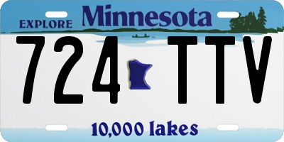 MN license plate 724TTV