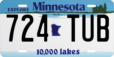 MN license plate 724TUB