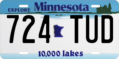 MN license plate 724TUD