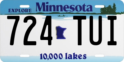 MN license plate 724TUI