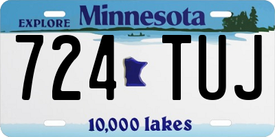 MN license plate 724TUJ