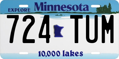MN license plate 724TUM