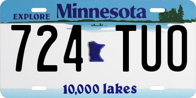 MN license plate 724TUO