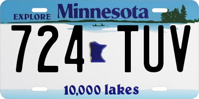 MN license plate 724TUV