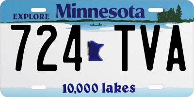 MN license plate 724TVA