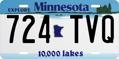 MN license plate 724TVQ