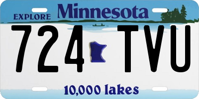 MN license plate 724TVU