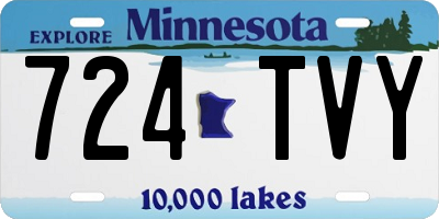 MN license plate 724TVY
