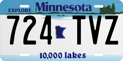 MN license plate 724TVZ