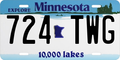MN license plate 724TWG