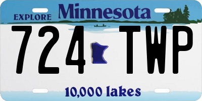 MN license plate 724TWP