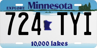 MN license plate 724TYI