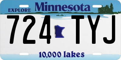 MN license plate 724TYJ