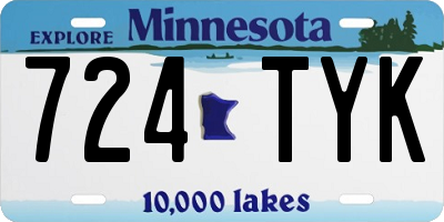 MN license plate 724TYK
