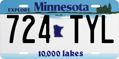 MN license plate 724TYL