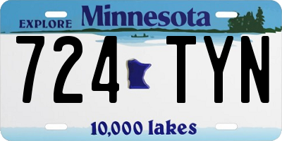 MN license plate 724TYN