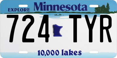 MN license plate 724TYR