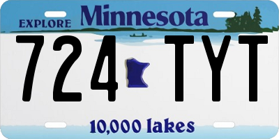 MN license plate 724TYT