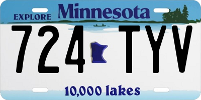 MN license plate 724TYV