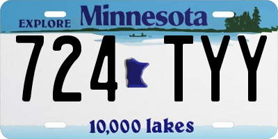 MN license plate 724TYY