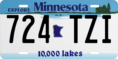 MN license plate 724TZI