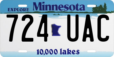 MN license plate 724UAC