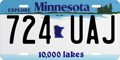 MN license plate 724UAJ