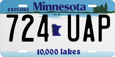 MN license plate 724UAP