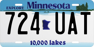 MN license plate 724UAT