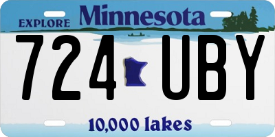 MN license plate 724UBY