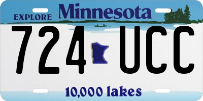 MN license plate 724UCC