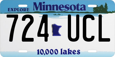 MN license plate 724UCL