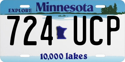 MN license plate 724UCP