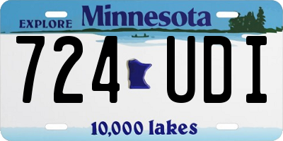 MN license plate 724UDI