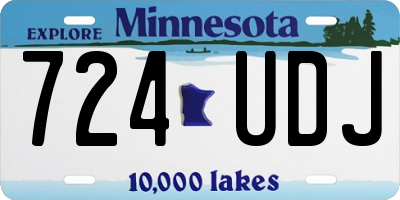 MN license plate 724UDJ