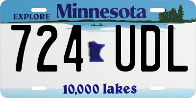 MN license plate 724UDL